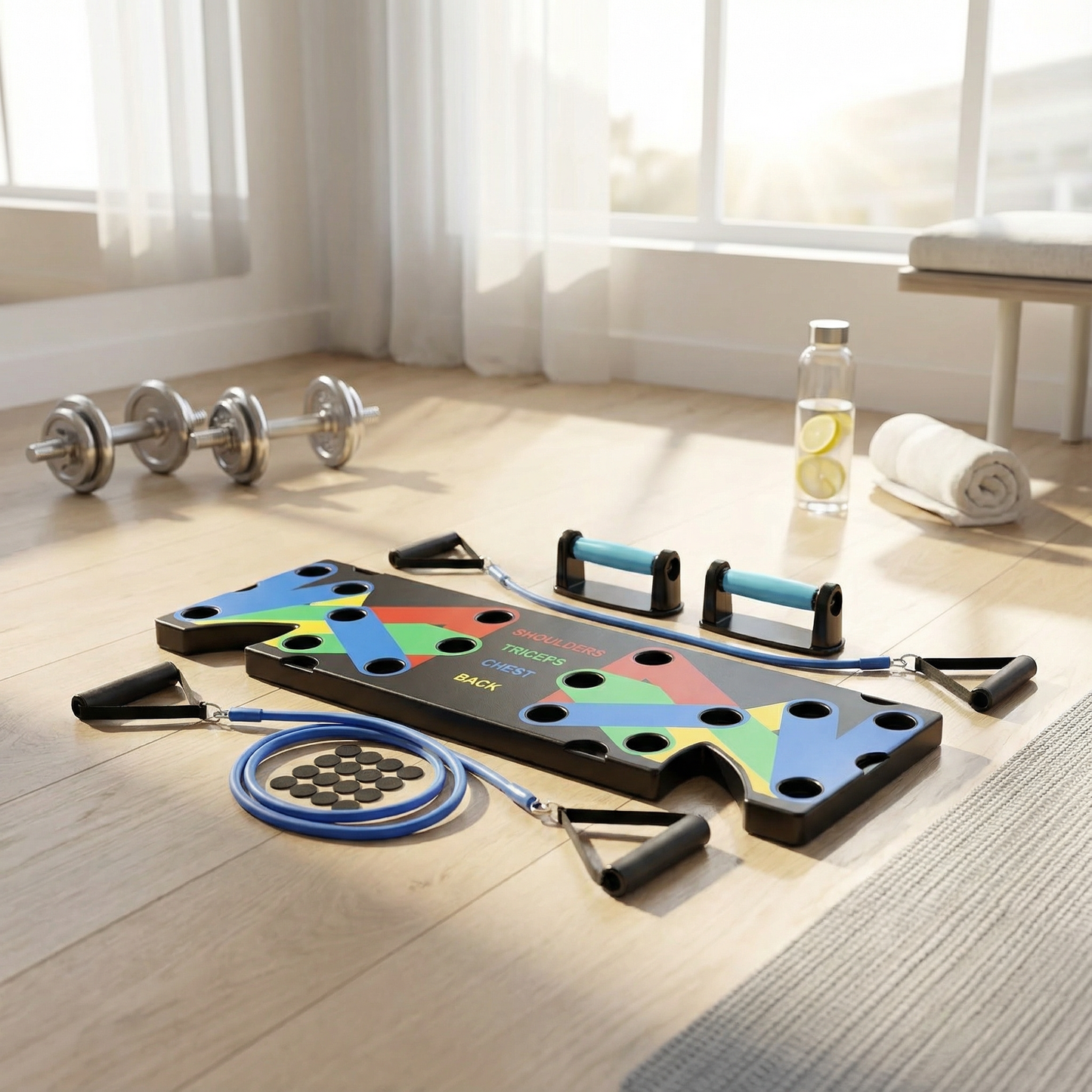 PowerBoard Pro™ - Tabla Flexiones + Banda Resistente